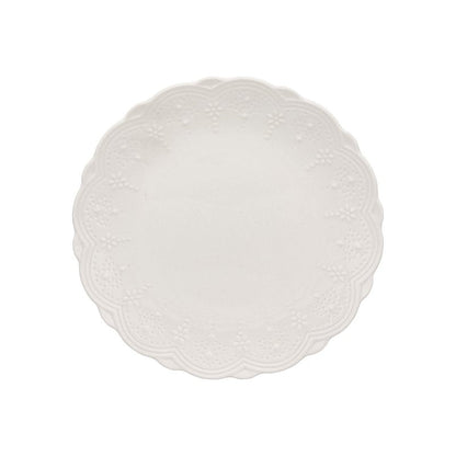 10 Strawberry Street Valentina 8" White Side Plate, Set of 6