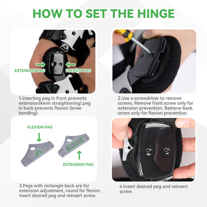 Orthomen Unloader Knee Brace for Medial Knee Pain, Osteoarthritis, Premium OA Knee Brace Support for Cartilage Defect Repair, Avascular Necrosis, Tibial Plateau Fracture Inside Left