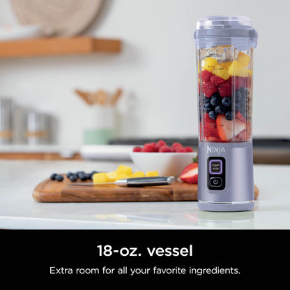 Ninja BC151BK Blast Portable Blender, Cordless, 18oz. Vessel, Personal Blender-for Shakes & Smoothies, BPA Free, Leakproof-Lid & Sip Spout, USB-C Rechargeable, Dishwasher Safe Parts, Black