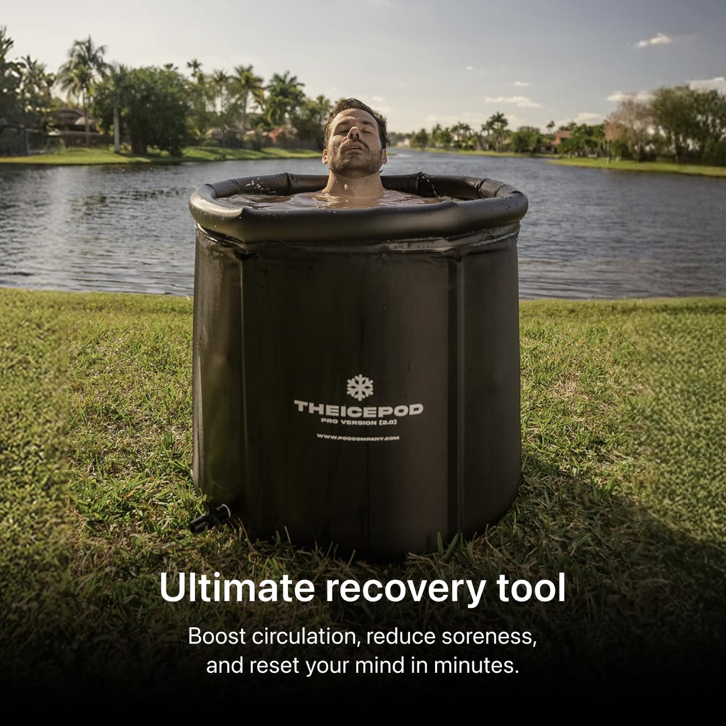 The Pod Company Standard Ice Bath Tub (Ice Pod Pro, Standard Chiller (41°F))