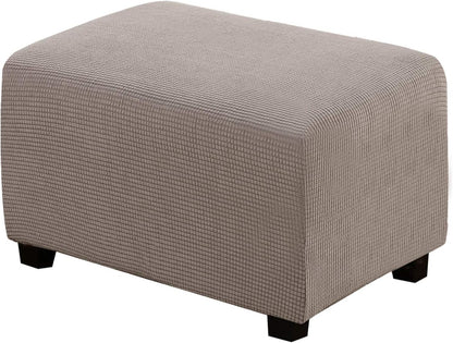 29"-34" H.VERSAILTEX Ottoman Cover Slipcover Rectangle Fit Length Footrest Sofa Slipcovers Stool Cover Footstool