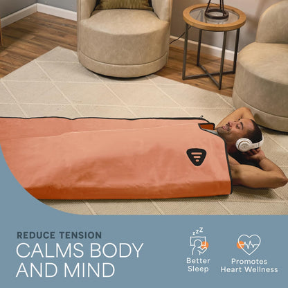 LifePro RejuvaWrap Infrared Sauna Blanket — Portable Sauna Bag with 9 Temp Levels Low EMF Far Infrared Heating — At Home Full Body Rejuvenation & Relaxation