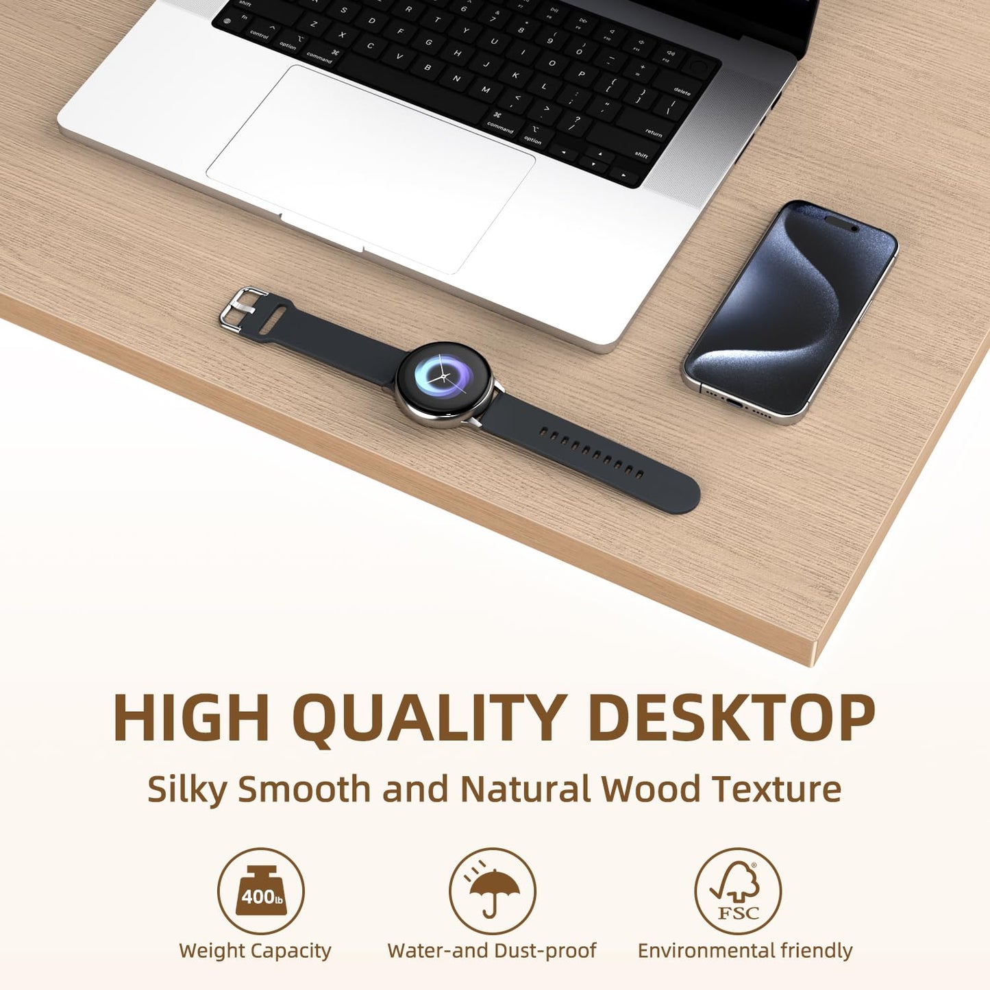 SSWOOD Universal Solid One-Piece Wood Table Top, 71"x32"x1" Workbench Top - Rectangular Particle Board for Standing Desk, Home Office Desk Countertop DlY, Washer Dryer, Coffee, Bar Tabletop