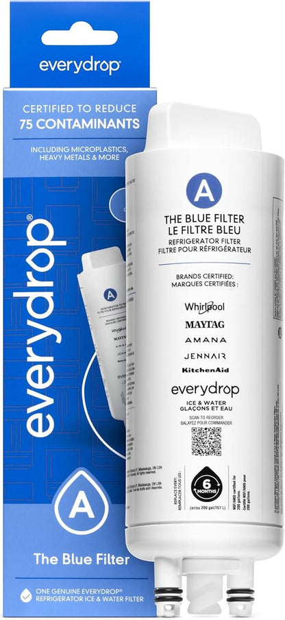 Everydrop By Whirlpool Refrigerator Water Filter - EDRARXD1, Single-Pack for Clean, Fresh Water