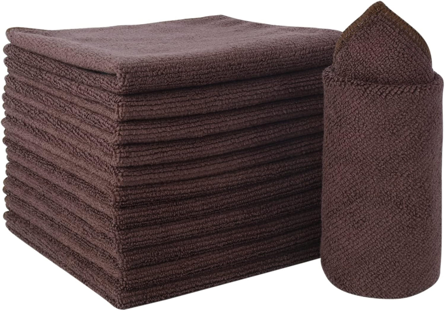 12 Inch 12 Inch 12 Pack SINLAND Absorbent Microfiber Dish Cloth Kitchen No Streak Cleaning Cloth Dish Rags Lens Cloths