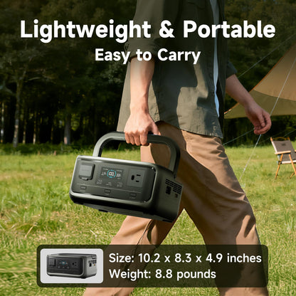 ALLPOWERS VOLIX P300 Portable Power Station, 256Wh LiFePO4 Battery, 300W Solar Generator(600W peak), <20ms UPS, MPPT 110W Max, AC Fast Charge, 100W USB-C Output for Home Backup, Office, RV, Camping