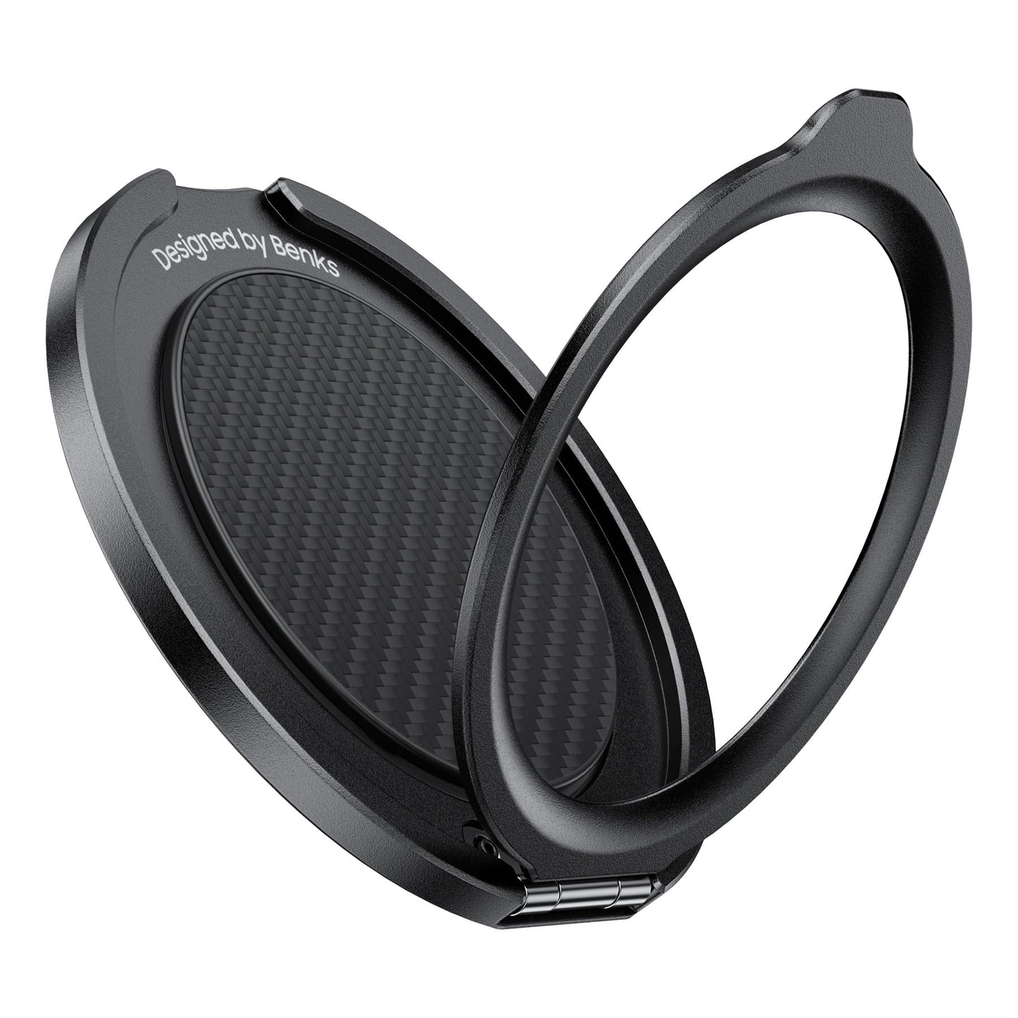 BENKS ArmorPop Magnetic Phone Grip & Stand for MagSafe, 360° Rotation Adjustable Phone Ring Holder for iPhone 17/16/15/14/13/12 Series, Durable Kevlar Design
