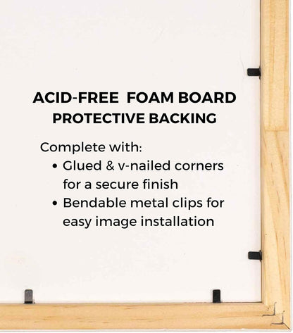 7x7 Black Contemporary Wood Picture Frame - Includes UV Resistant Acrylic & Hanging Hardware