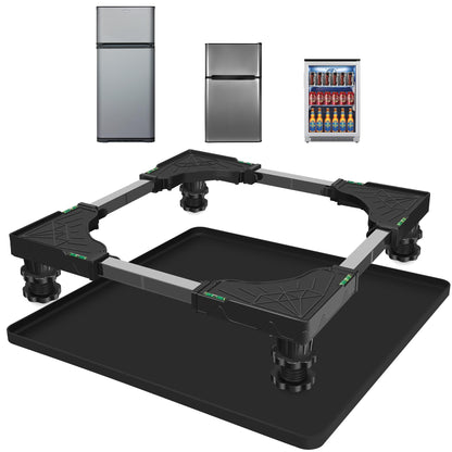 27''x27'' Extra Large Mini Fridge Silicone Mat with 0.5'' Raised Edges, Prevent Water Leakage and Floor Damage from Elecrical Equipment such as Washing Machines, Dryer, Mini Fridge, Wine Cabinet.