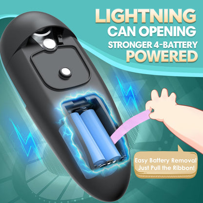 Electric Can Opener, Automatic Can Opener, One Touch Electric Can Opener for Kitchen Food Safe Smooth Edge, Kitchen Gadgets Battery Operated Can Opener for Seniors Arthritis&Chef