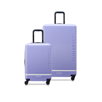 florence by mills Spin Me Away Hardside Expandable Luggage with Spinner Wheels, Lavender, 2 Piece Set (20/29)