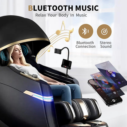 Full Body Zero Gravity Massage Chair, 51'' SL Track with 3 Levels Zero Gravity & Body Scan, 20 Auto Massage Programs, 3D Shiatsu Deep Tissue Massage, Foot Rollers, Airbag, Heating, Yoga Stretch
