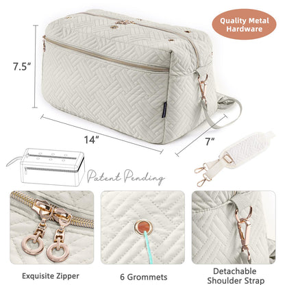 MYBAGZING Crochet Bag Organizer - Knitting Bag - Yarn Storage Organizer - Yarn Bag for Crocheting - Yarn Holder for Crochet Accessories, Crocheting & Knitting Gifts