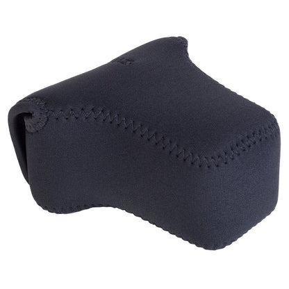 OP/TECH USA Soft Pouch – Compact digital camera case, lightweight accessories pouch, sleek neoprene sleeve for DSLR, perfect for backpacks & travel – durable protection in style | D-M 4/3 | Black