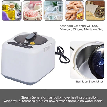 YXKJZHF Portable Steam Sauna Box, Personal Sauna Tent Kit for Home Spa, Indoor Sauna Relaxation with Steam Generator