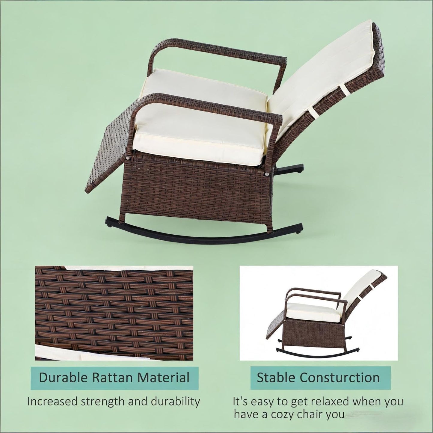 Outdoor Rocking Recliner