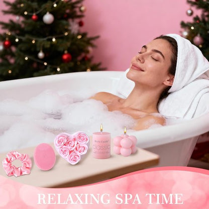 Advent Skincare Calendar | 24 Days of Beauty Gifts for Women - Gua Sha Tools, Jade Roller, Candles & More