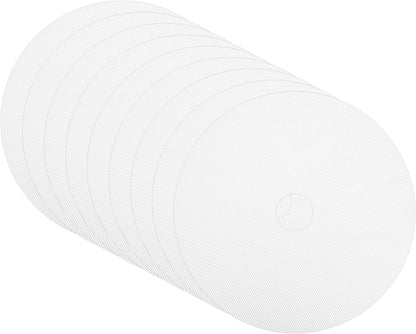 uxcell 13" Round Silicone Dehydrator Sheets, 9 Pcs Non-Stick Reusable Fruit Dryer Mat for Food Dehydrator