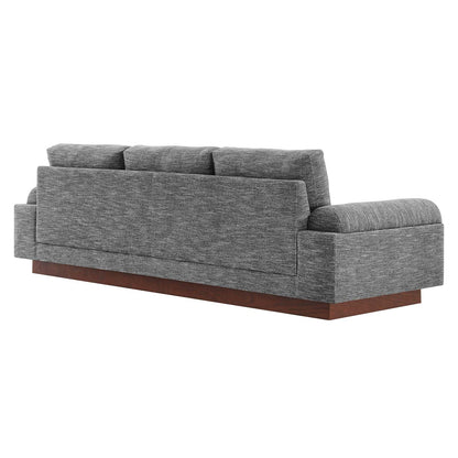 Modway EEI-6401-GRY Oasis Upholstered Fabric Sofa, Gray
