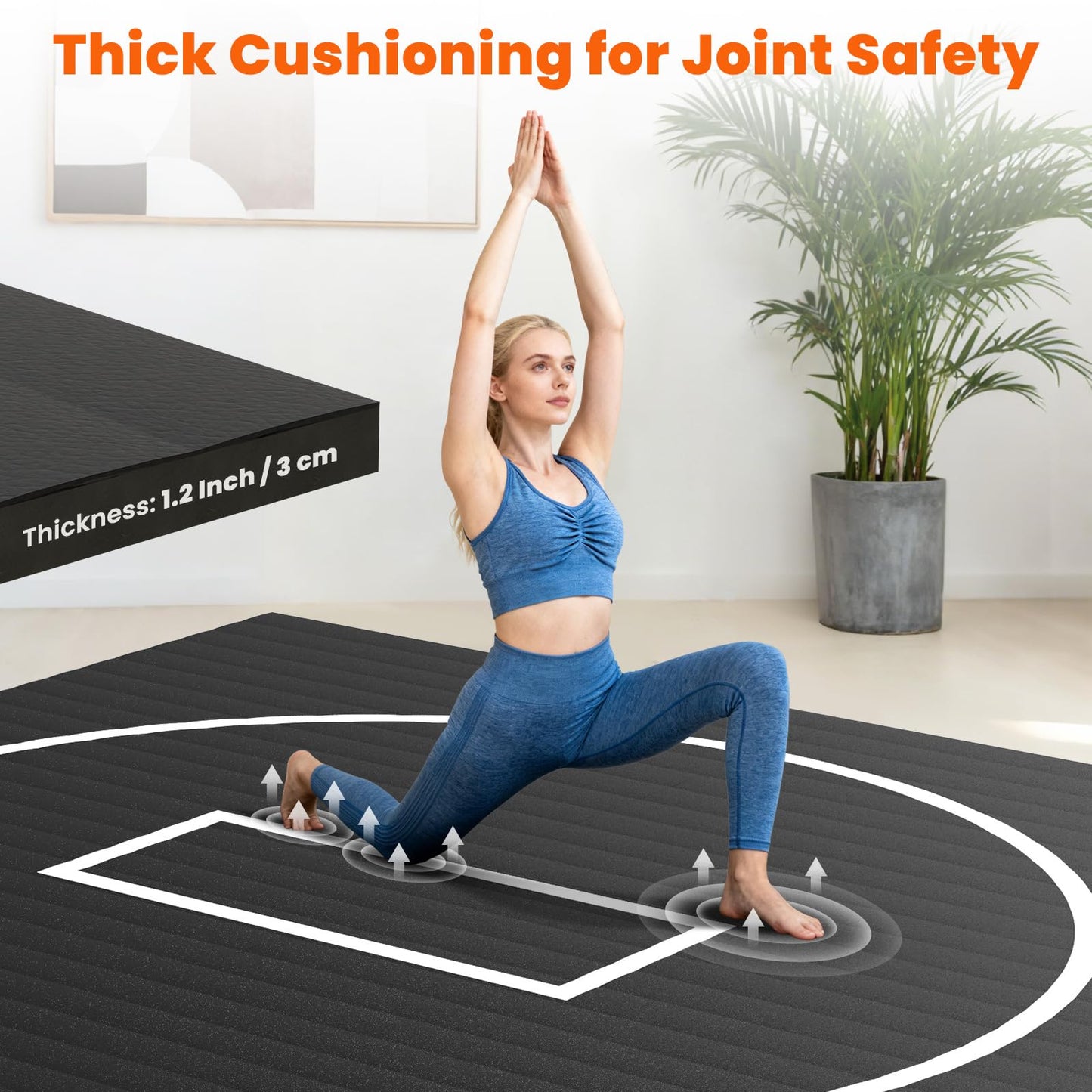 KAOSHAN Wrestling Mat - Foam or Inflatable Wrestling Mats for Home, Jiu Jitsu Mats Kids, Thick Training Exercise Mats for BJJ, Grappling, Judo, Martial Arts, Boxing, Yoga, MMA