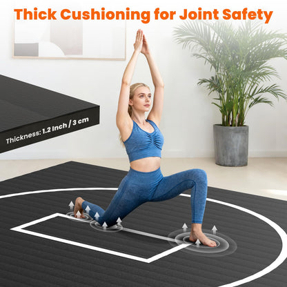KAOSHAN Wrestling Mat - Foam or Inflatable Wrestling Mats for Home, Jiu Jitsu Mats Kids, Thick Training Exercise Mats for BJJ, Grappling, Judo, Martial Arts, Boxing, Yoga, MMA