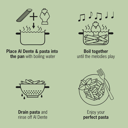 Al Dente Red – The Singing Floating Pasta Timer (2 Pack): Sings Different Tunes When Pasta is Ready at 3, 7, 9, and 11 Minutes, Boils with Any Pasta in The Pot, Floats in Cold & Hot Water