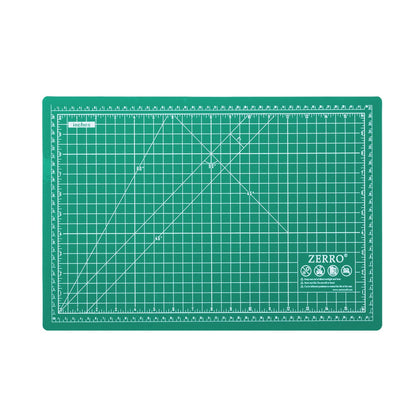 ZERRO Self Healing Cutting Mat 12" x 18" Double Sided No-Slip Rotary Cutting Sewing Mat Durable 5 Layers PVC Cutting Board (A3)…