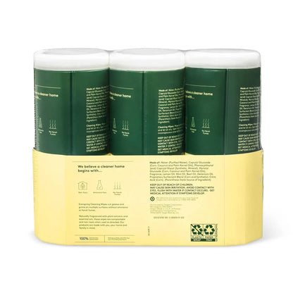 Ever Spring Multi-Surface Cleaning Wipes Lemon & Mint 3 Pack