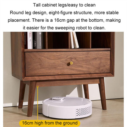 DUHTFCY CD-Holder Solid Wood Vinyl Record Cabinet CD Rack Storage Cabinet Gramophone Cabinet Floor-Standing Small Bookshelf Magazine Cabinet Living Room Side Cabinet Record Player Stand