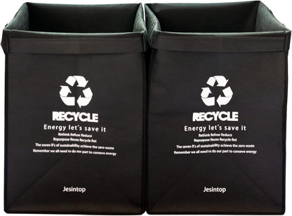 Recycle Bins for Kitchen, Ultra-Large Capacity Waste Bin Bags for Home Trash Sorting Organizer Baskets, 29 Gal Series