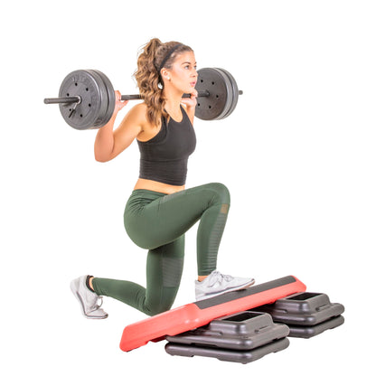 The Step Freestyle Grey Aerobic Platform, Health Club Size Steppers for Exercise