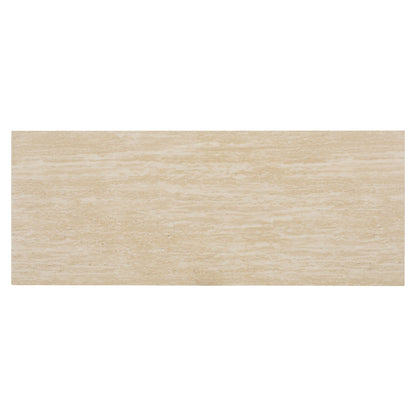 SAFAVIEH Home Collection - Woodrow Faux Travertine Console Table, Minimalist Modern Entryway Accent (CNS7005B)