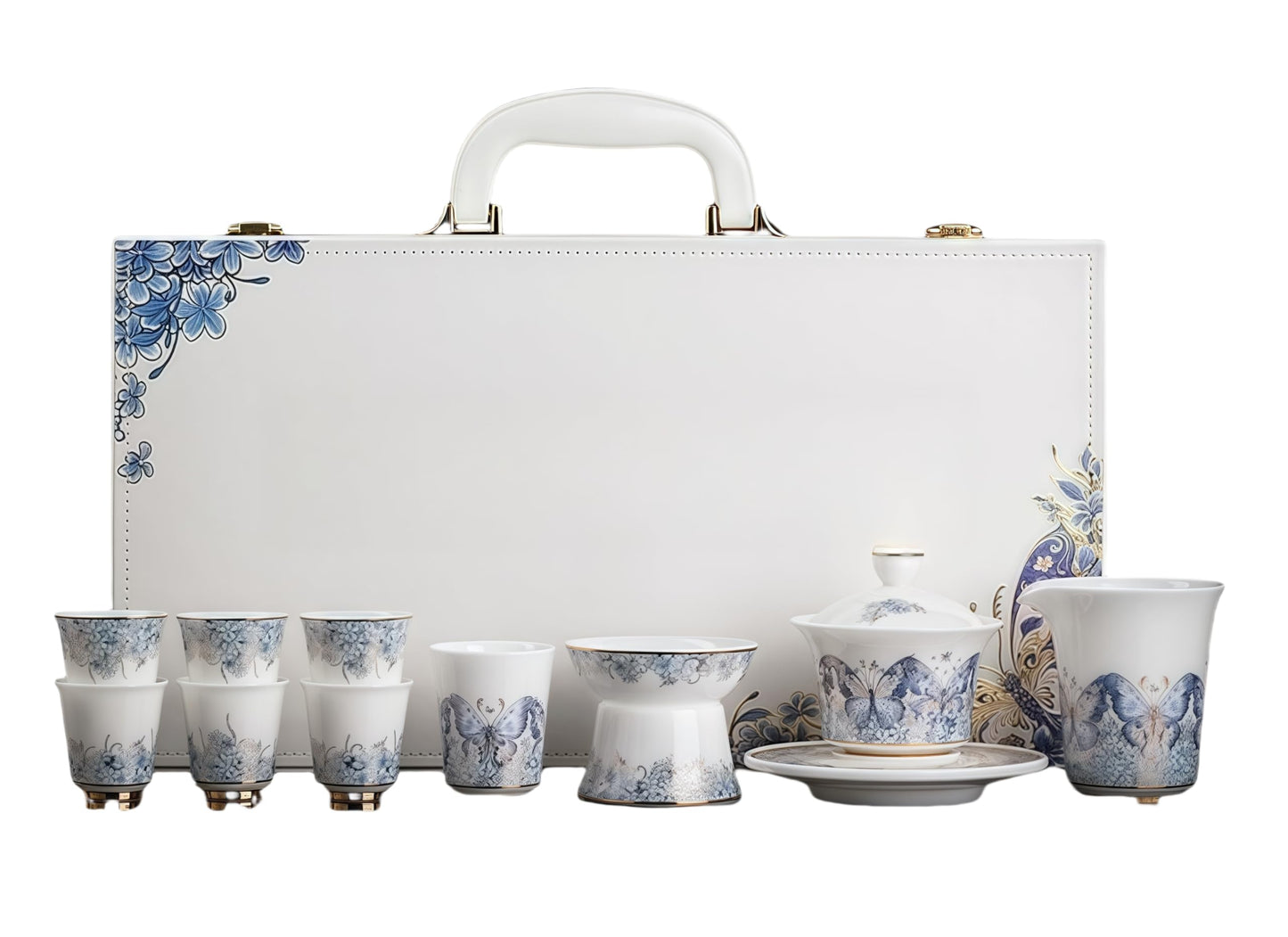 10 Pcs, Top Ceramic China Tea Set, Bone China Tea Cups Set, Fine China, Teacup, Chinese Gifts