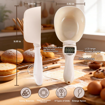 Handheld Electronic Measuring Spoon, Digital Measuring Spoon with Unit Conversion Function 800g/0.1g High Precision, LED Display, 2026 New Food Scale Scoop for Weighing Baking Cooking