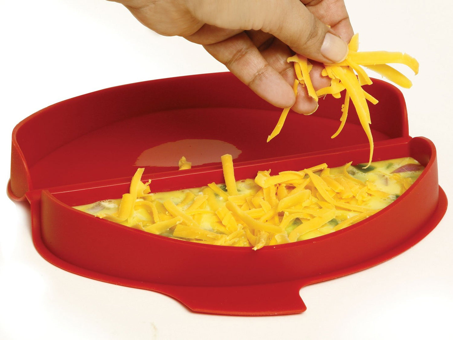 Norpro, Red Silicone Omelet Maker, 8.75 by 4.75 by 1.38-Inch, 8.75" x 4.75" x 1.38"