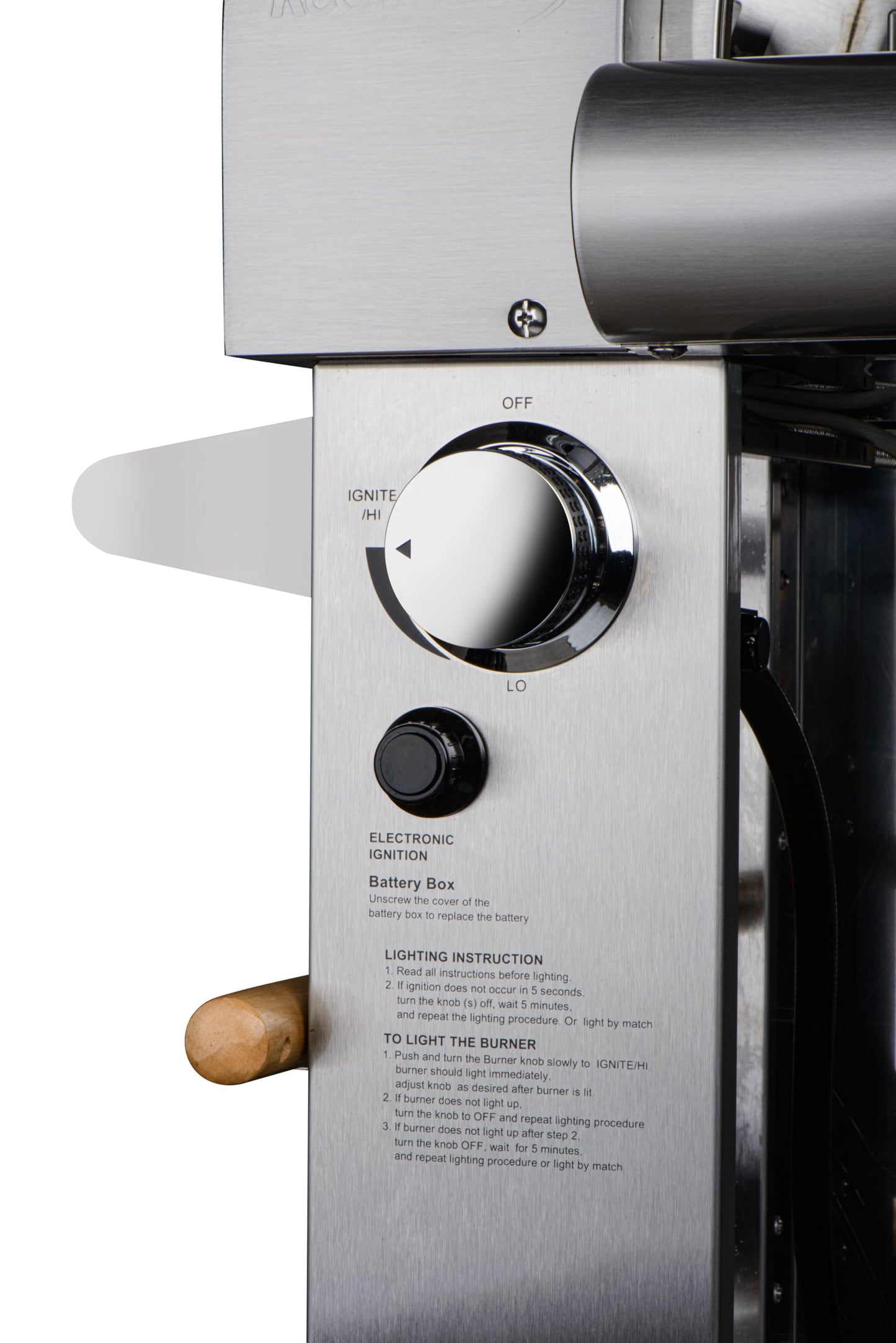 KoolMore 32 in. Outdoor Propane Gas and Wood fired Pizza Oven in Stainless-Steel
