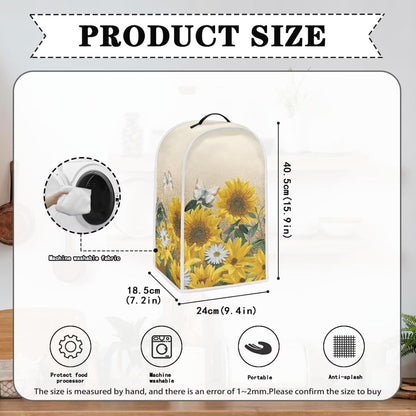 Butterfly Blender Dust Cover, Sunflower Fingerprint Protection Cover for Stand Mixer or Coffee Machine, Home Kitchen