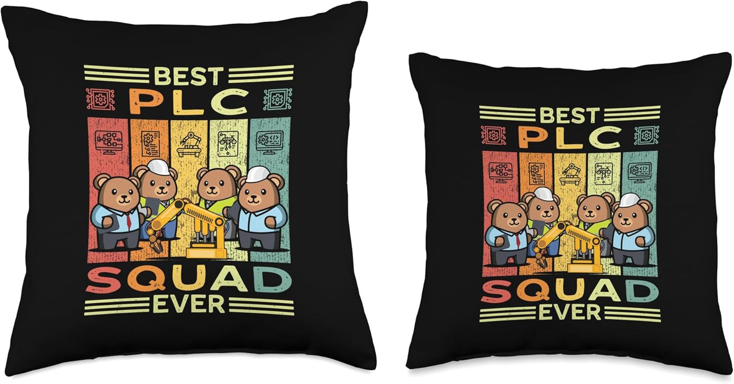 Throw Pillow for Controls Engineer PLC Automation Engineer HMI PLC Programmer