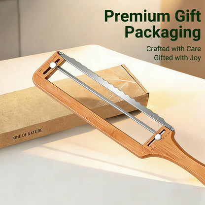 GZEduld Adjustable Bread Slicer, Bread Knife for Homemade Bread, Manual Slicer Cutter Sharp Serrated Stainless Steel Blade Sourdough Tools for Baguettes, Bagels & Loaves, Ideal Gift for Bakers