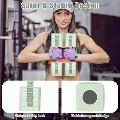 Adjustable Dumbbells Set of 2, 5-in-1 Adjustable Weight Dumbbells for Women/Men, 3lb/5lb/7lb/9lb/11lb Dumbbell Weights Set for Home Gym Workout