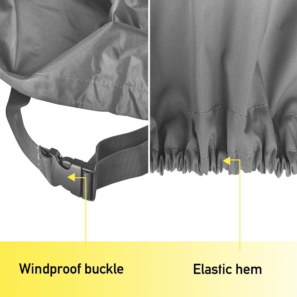 STARTWO Air Conditioner Cover, Heavy Duty Waterproof for Outdoor, Elastic Bottom for Secure Fit, Gray W38inD38inH40in
