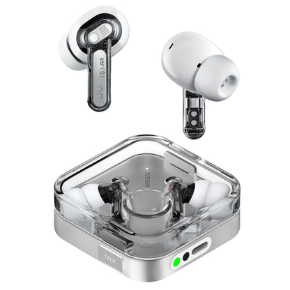 Nothing Ear (3) Wireless Earbuds Super Mic 45dB Hybrid Active Noise Cancelling Bluetooth Headphones Hi-Res 6 Mics, 12mm Dynamic Bass Boost, Dual Connect ANC Sport Ear Buds for iPhone Android, White