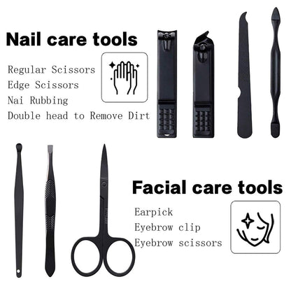 Manicure Set Pedicure Kit Womens Nail Clippers Set 32 in 1 Professional Grooming Care Tools Nail Kit Including Facial, Fingernails and Toenails Care with Travel Case Women (Rose Pink_32 in 1)