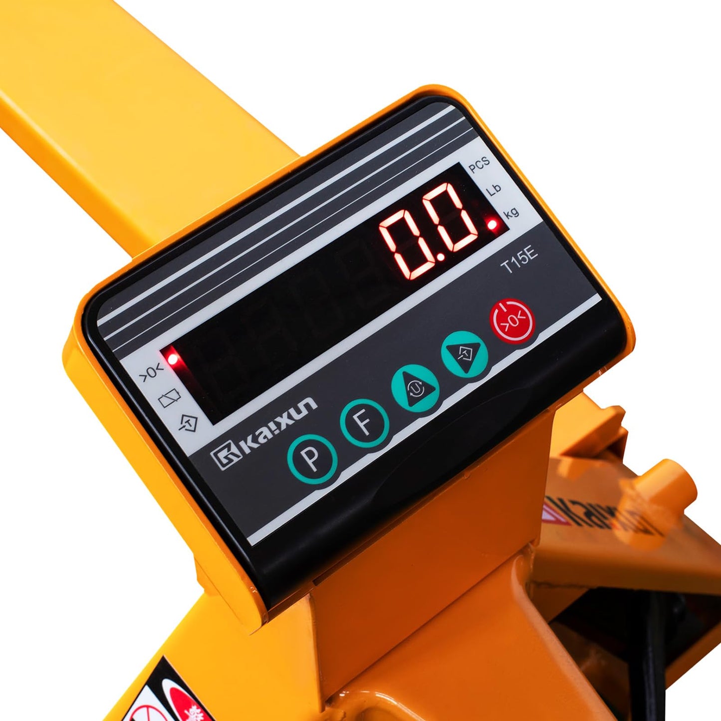 UNISOAR Scale Pallet Jack 4400Lbs Capacity, 45" x 27" Forks, Lb/Kg Switchable Electronic Scale Hydraulic Hand Pallet Truck, for Warehouse, Supermarket, Logistics Center