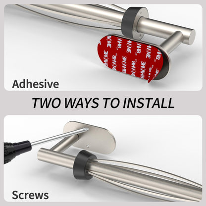 WZRUA Paper Towel Holder Under Cabinet, Single Hand Operable Roll Holder with Damping Effect,Self-Adhesive or Drilled SUS304 Stainless Steel for Kitchen Bathroom,Brushed Nickel