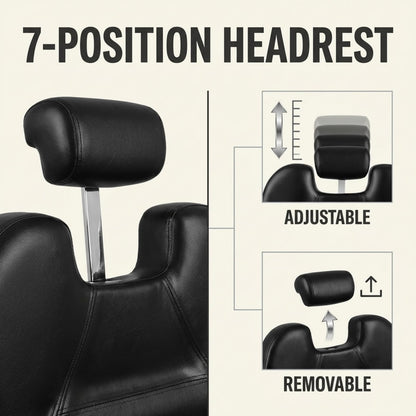 Artist hand Black All Purpose Hydraulic Recline Barber Chair Salon Beauty Styling Chair for Beauty Shop