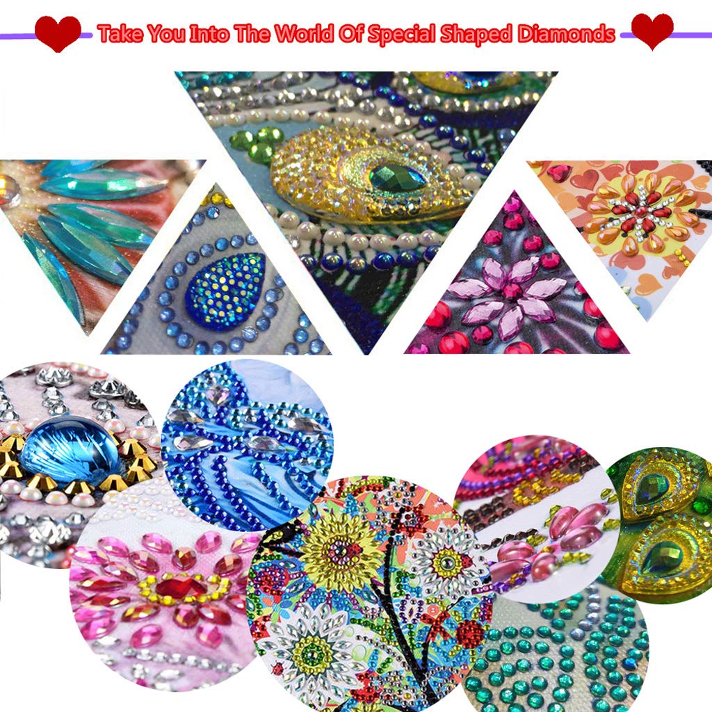 Generic 5D Diamond Painting Notebook and Bookmark Kits Butterfly Among Flowers Cover Leather Special Shaped Journal Sketchbook Crystal Diamond Art Hardcover Dairy Book Festival Birthday Gift 21x15cm