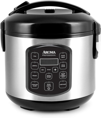 8-Cup 2Qt. ARC-984SBD AROMA Professional (Cooked) / Digital Rice & Grain Multicooker