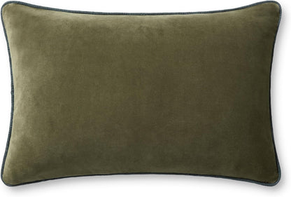 Loloi Liza Pillow Cover Only, 16x26, Green