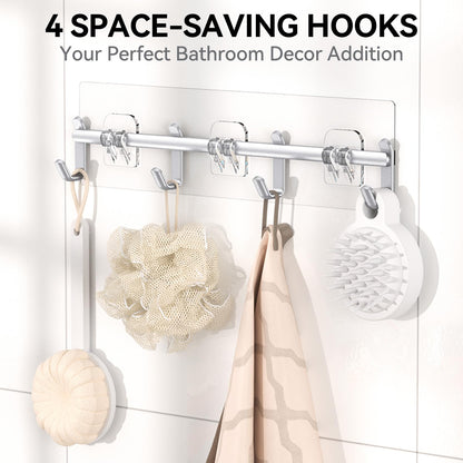 YASONIC Shower Caddy, 100% Rustproof Shower Shelves for Inside Shower, No Drilling Bathroom Organizers and Storage, 6 Pack Large Capacity Bathroom Shelves for Kitchen & Home Decor